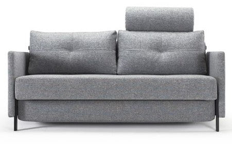 Kubert 160 sofa seng med armlener, vri/granitt