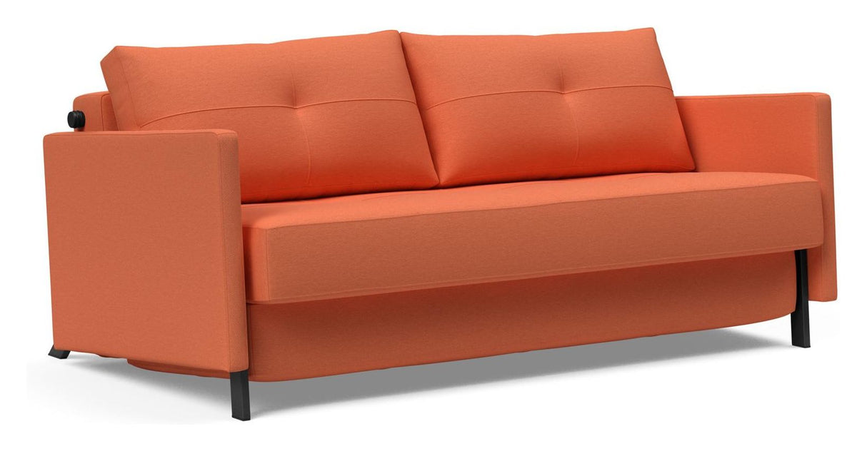 Kubert 160 sofa seng med armlener, argus/rust