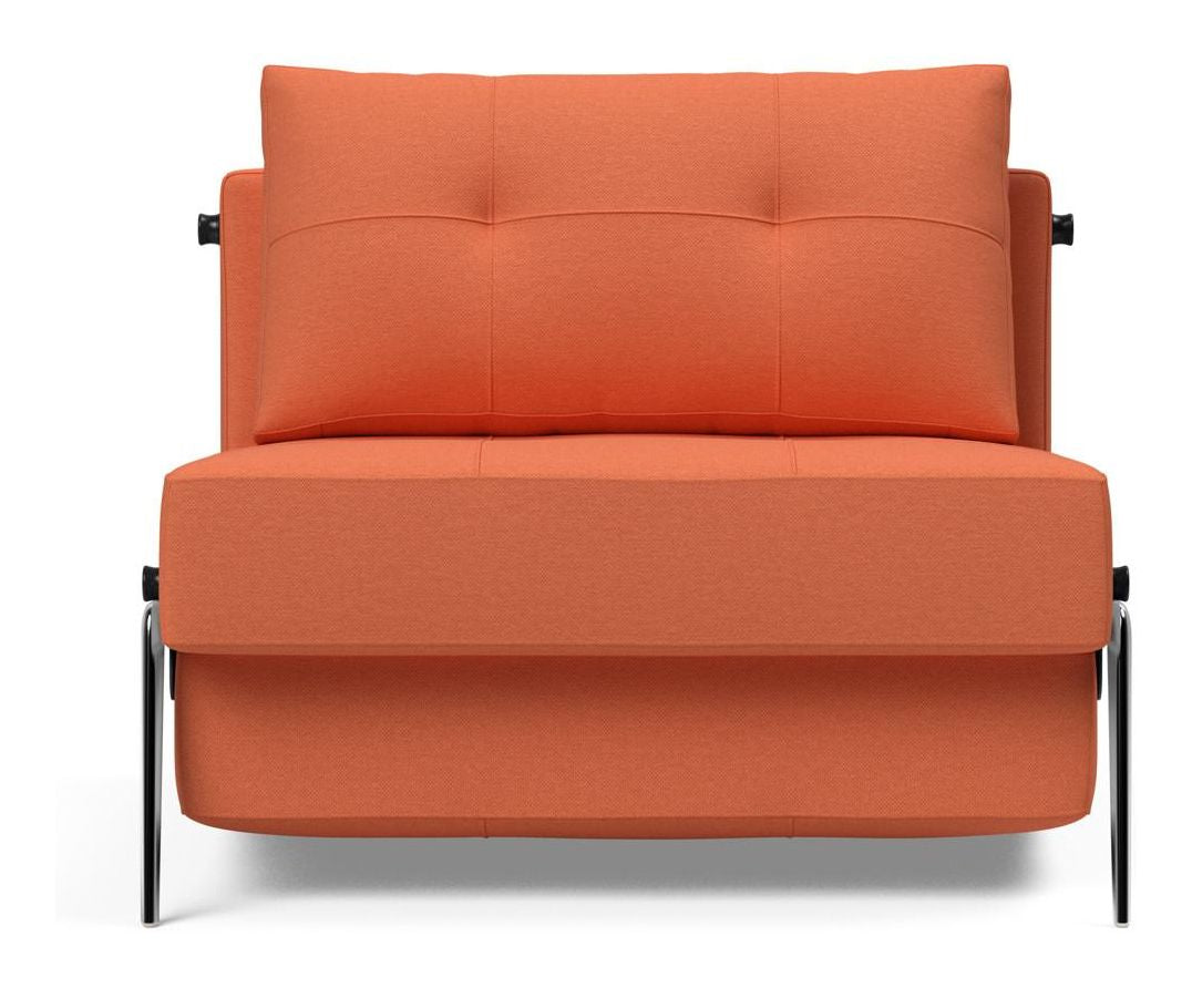 Cubed 90 Alu Lounge Chair, Argus/Rust