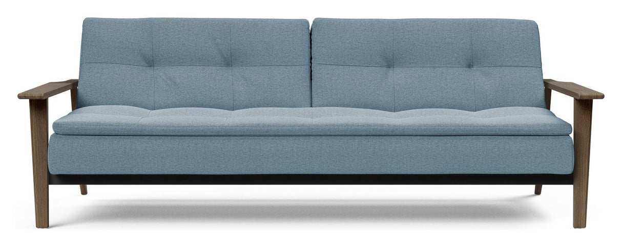 Dublexo Frej sofa seng, røkt eik, myk/indigo