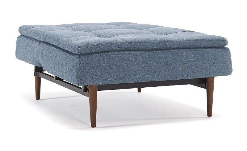 Dublexo Styletto Lounge Chair med røkt eikebeina, myke/indigo