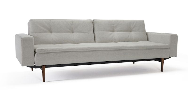 Dublexo Styletto Sofa -seng med armlener, blandet dans naturlig