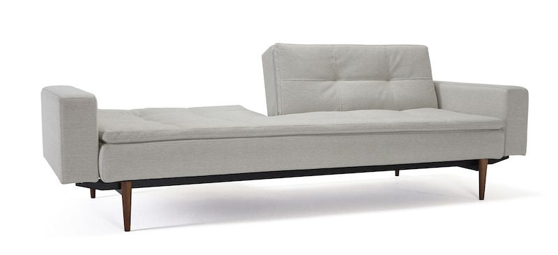 Dublexo Styletto Sofa -seng med armlener, blandet dans naturlig