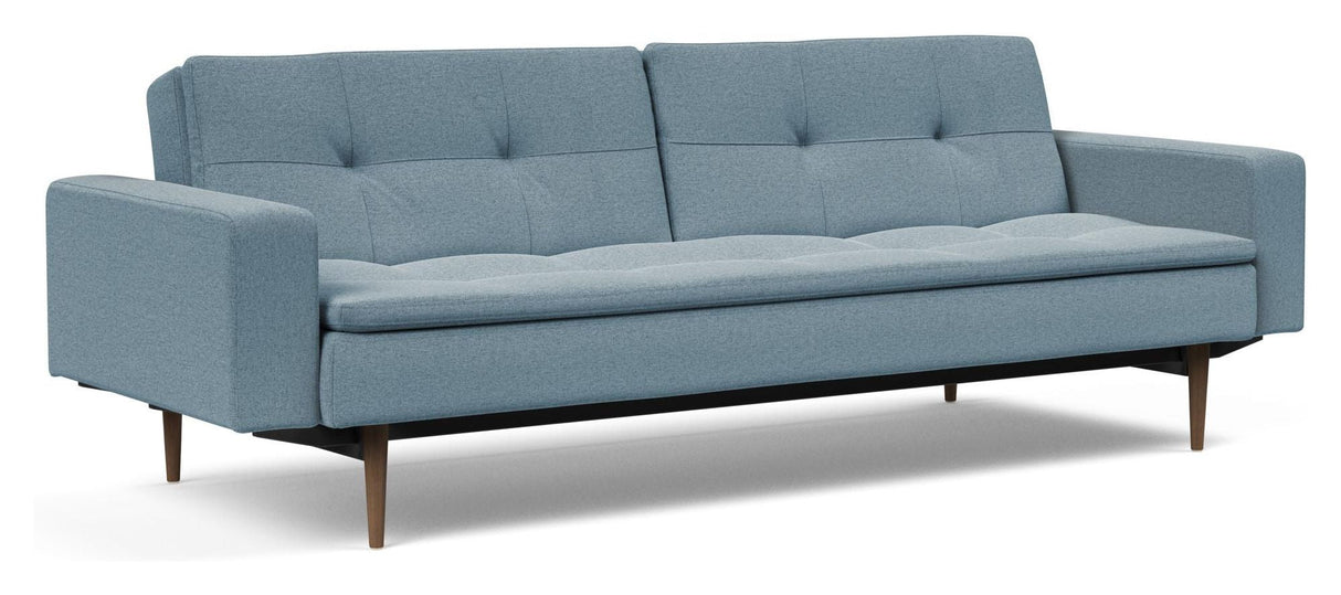 Dublexo Styletto Sofa -seng med armlener, myk/indigo