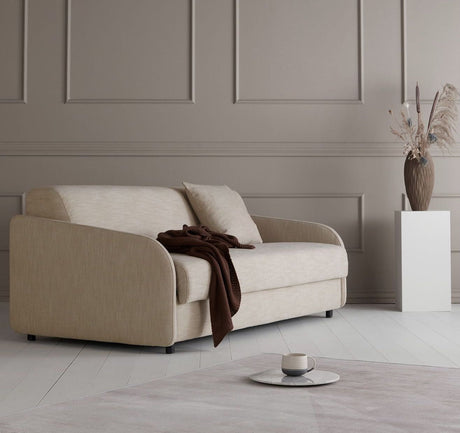 Eivor 160 sofa seng med hoppmadrass, beige