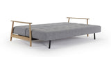 Eluma Deluxe Button Sofa Bed, Twist/Granite