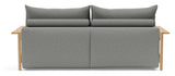 Malloy Wood Sofa Bed, Bouclé/Ash Grey