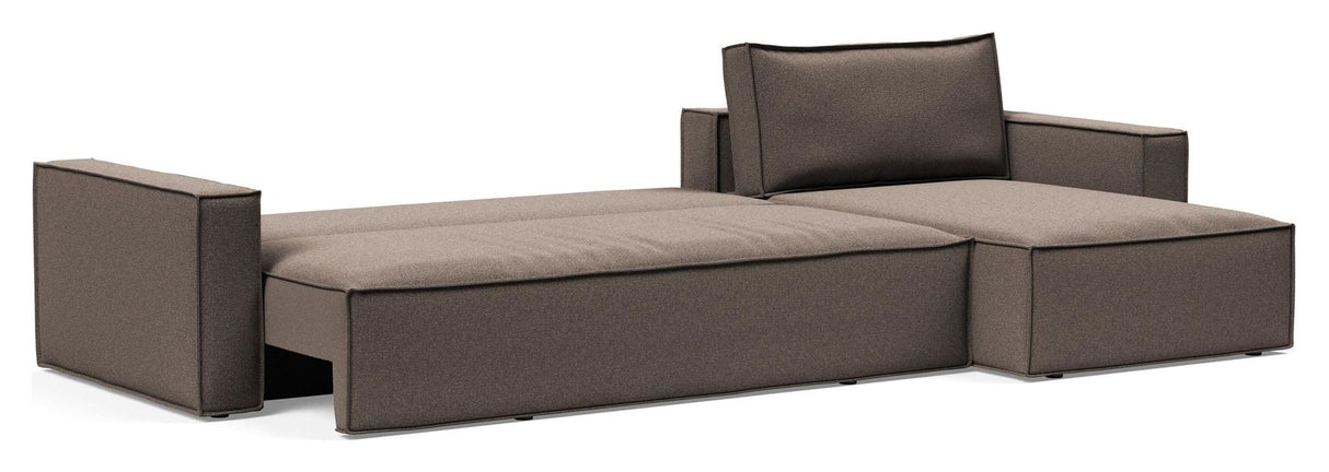 Newilla sofa seng med Chaise Longue, Corduroy Ivory