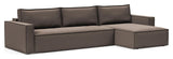 Newilla sofa seng med Chaise Longue, Corduroy Ivory