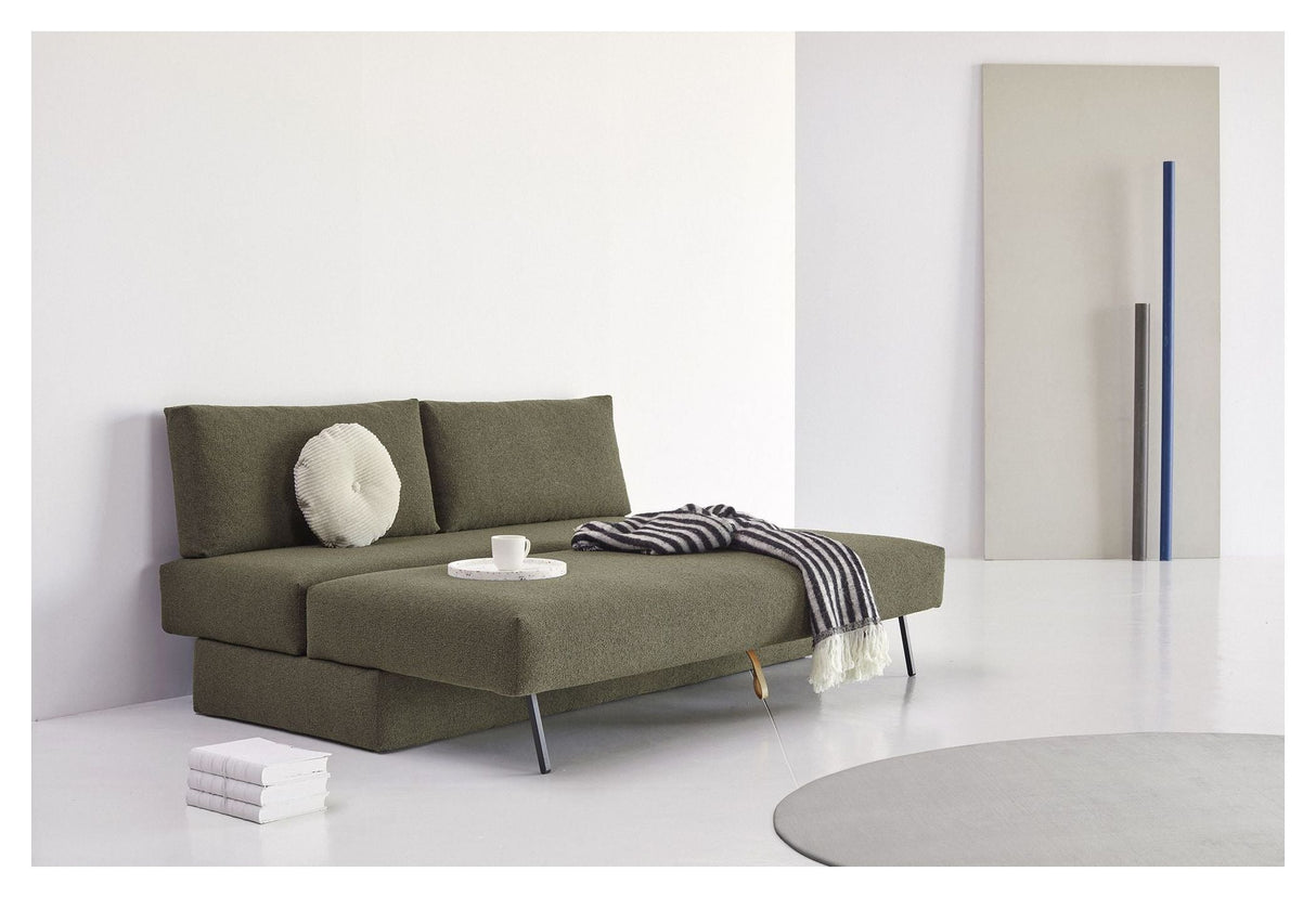 OSVALD SOFA BED, Bouclé/Forest Green