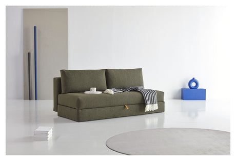 OSVALD SOFA BED, Bouclé/Forest Green