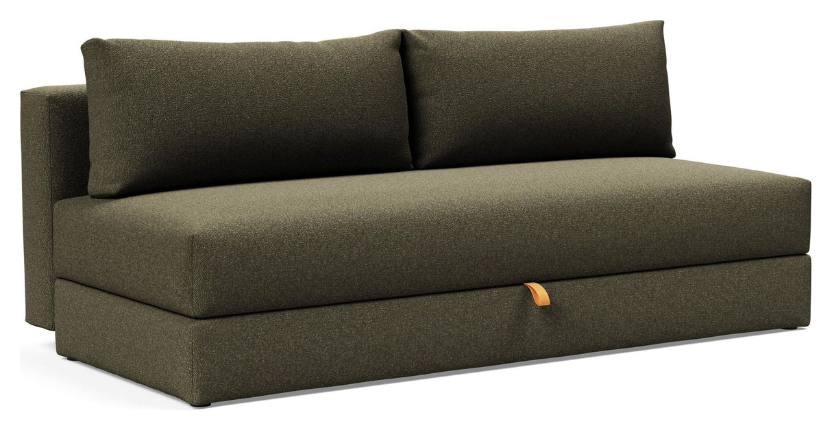 OSVALD SOFA BED, Bouclé/Forest Green