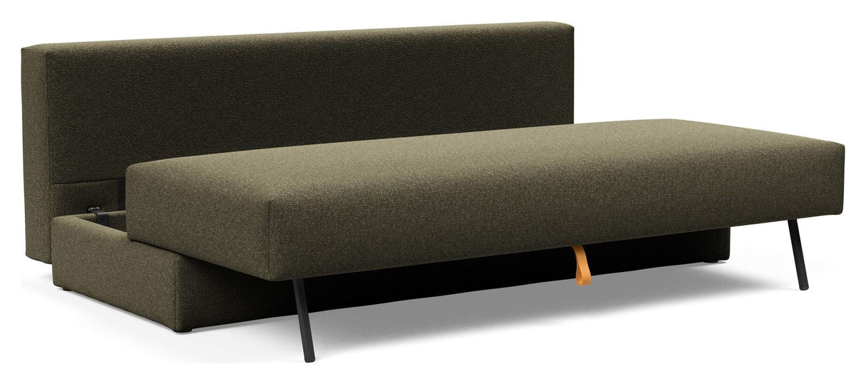 OSVALD SOFA BED, Bouclé/Forest Green