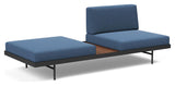 Puri Daybed med valnøttbord, Bouclé/Blue