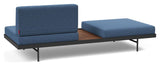 Puri Daybed med valnøttbord, Bouclé/Blue