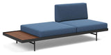 Puri Daybed med valnøttbord, Bouclé/Blue