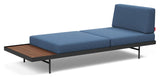 Puri Daybed med valnøttbord, Bouclé/Blue