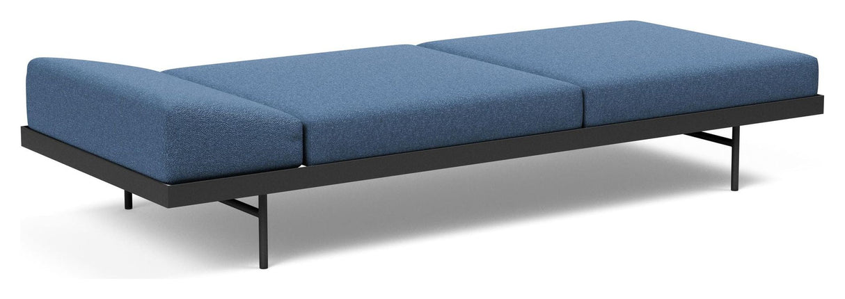 Puri Daybed med valnøttbord, Bouclé/Blue