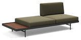 Puri Daybed med valnøttbord, Bouclé/Forest Green 