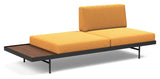 Puri Daybed med valnøttbord, Bouclé/oker