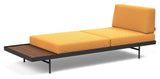 Puri Daybed med valnøttbord, Bouclé/oker