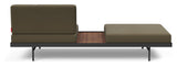 Puri Daybed w. valnøttbord, oliven