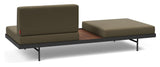 Puri Daybed w. valnøttbord, oliven