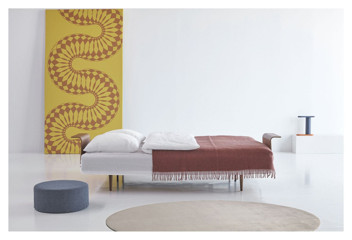 Recast Plus Sovesofa Mørk Styletto m. armlener, Bouclé/Ochre 