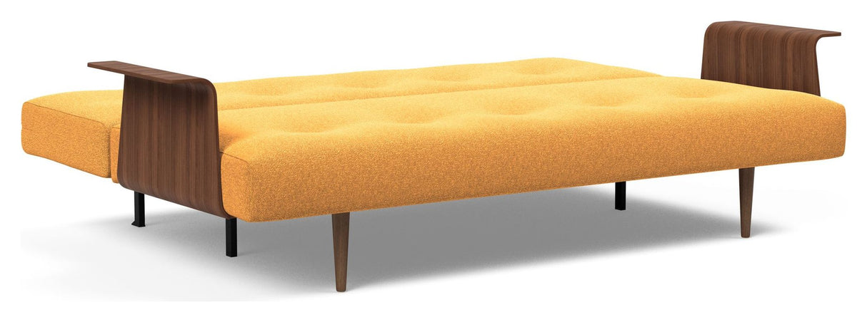 Recast Plus Sovesofa Mørk Styletto m. armlener, Bouclé/Ochre 