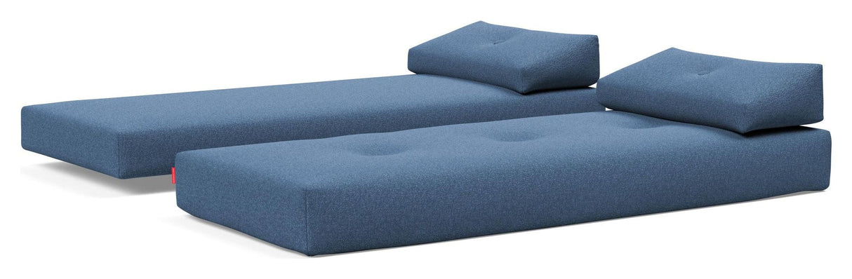 Sigmund Alu Sofa Bed, Bouclé/Blue