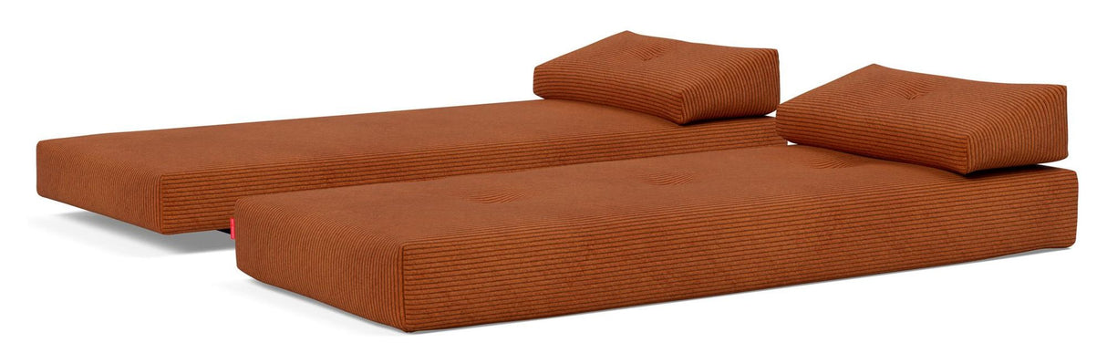 Sigmund Indu Sofa Bed, Corduroy/Burnt Orange