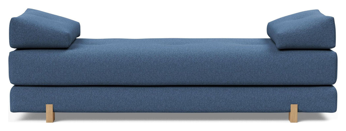 Sigmund Oak Sovesofa, Bouclé/Blå 