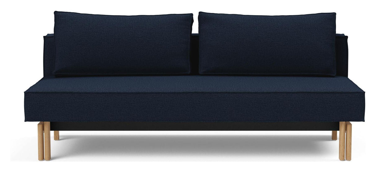 Sly Wood Sofa Bed, Mixed Dance/Blue