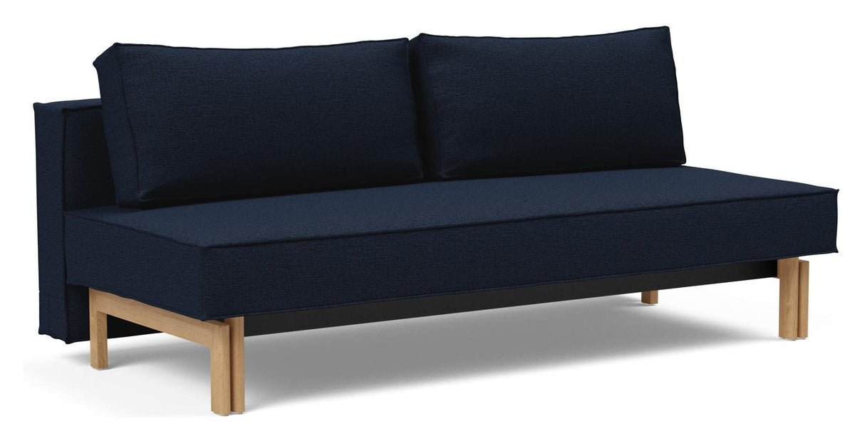 Sly Wood Sofa Bed, Mixed Dance/Blue