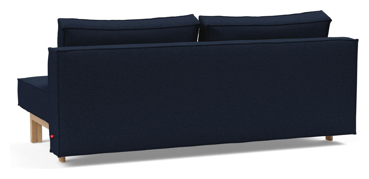 Sly Wood Sofa Bed, Mixed Dance/Blue