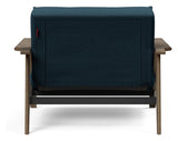 Splitback Frej Lounge Chair, Smoked Oak, Argus/Navy Blue