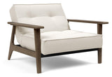 Splitback Frej Lounge Chair, Smoked Oak, Offwhite Bouclé