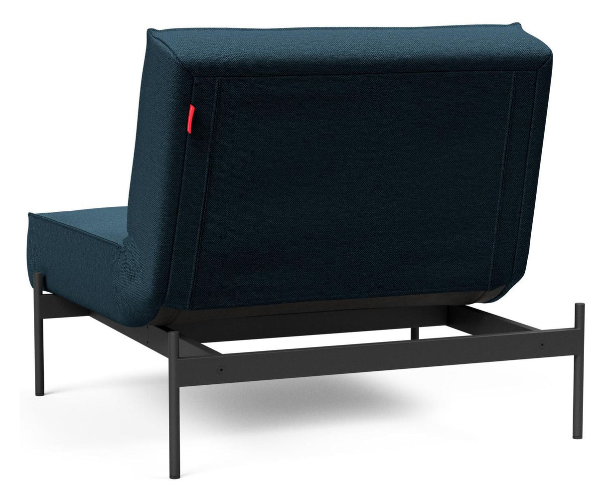 Splitback Lauge Lounge Chair, Argus/Navy Blue