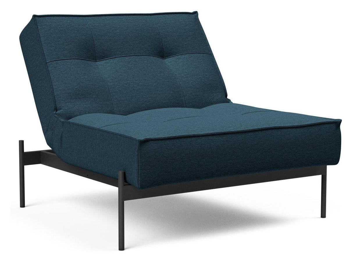 Splitback Lauge Lounge Chair, Argus/Navy Blue