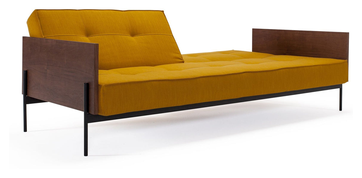 Splitback Lauge Sofa Bed, Curry