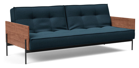 Splitback Lauge Sofa Bed, Argus/Navy Blue