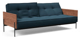 Splitback Lauge Sofa Bed, Argus/Navy Blue