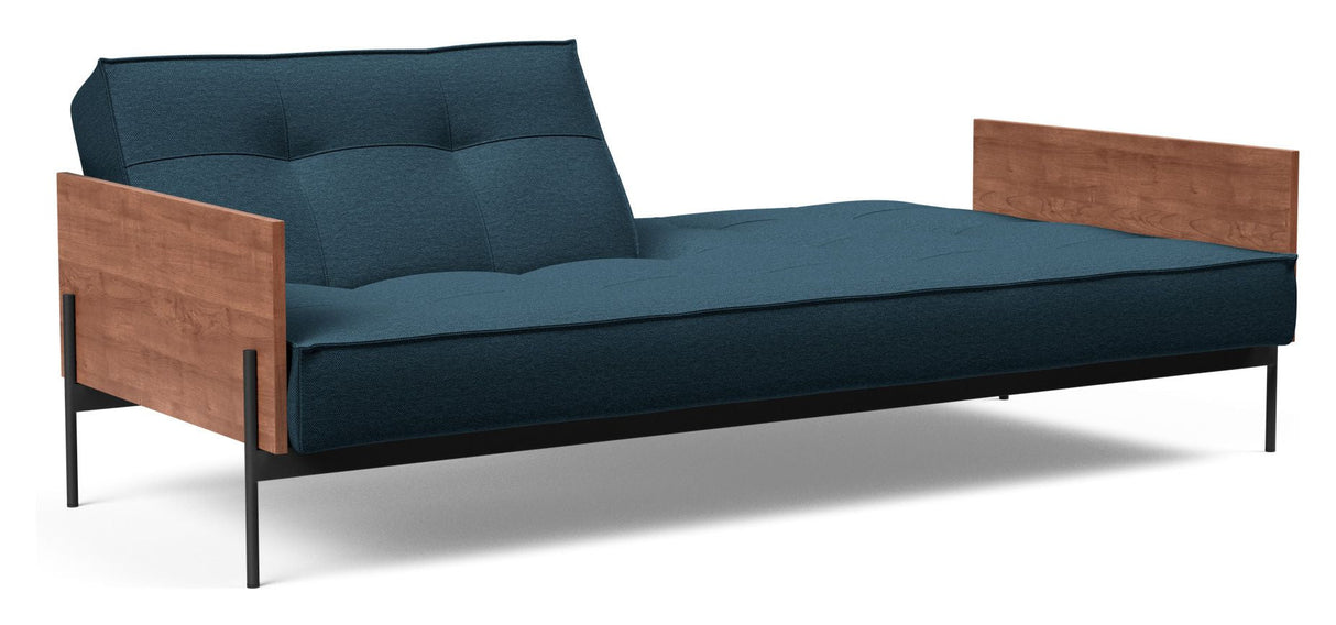 Splitback Lauge Sofa Bed, Argus/Navy Blue