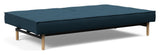 Splitback Stem Sofa Bed, Argus/Navy Blue