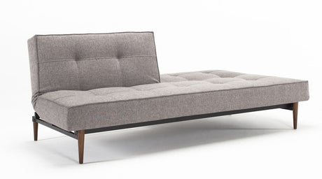 Splitback Styletto Sofa Bed med mørke treben, blandet dans/grå