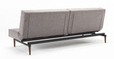 Splitback Styletto Sofa Bed med mørke treben, blandet dans/grå