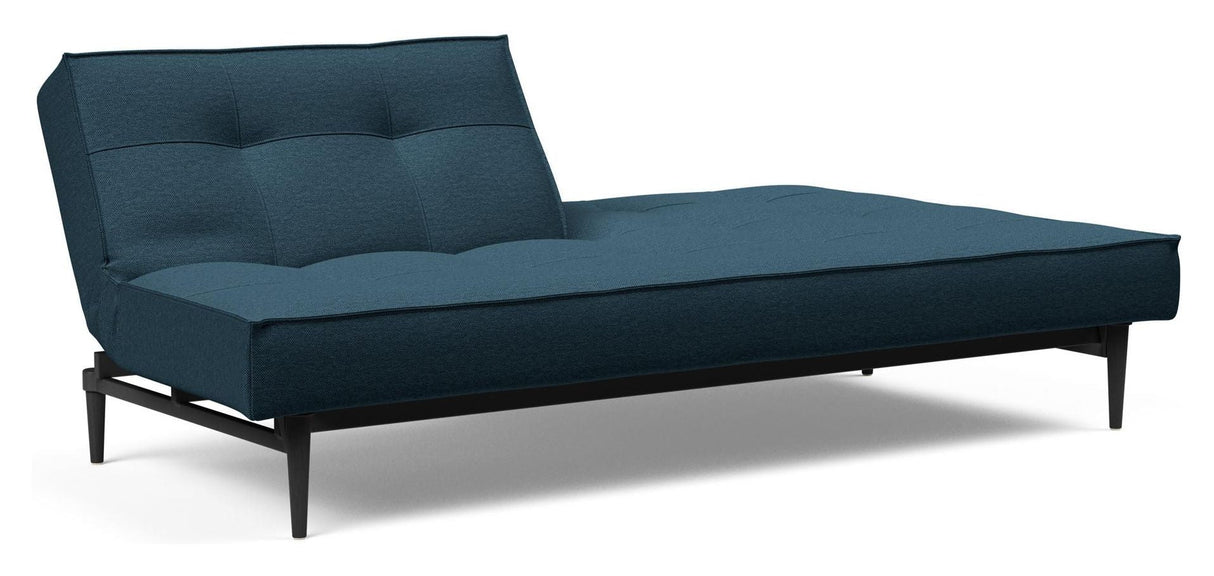 Splitback Styletto Sofa Bed, Black, Argus/Navy Blue