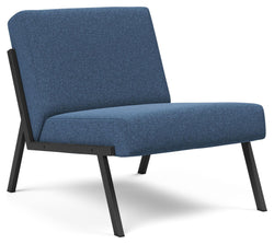 Vikko Lounge Chair, Bouclé/Blå 