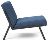 Vikko Lounge Chair, Bouclé/Blå 