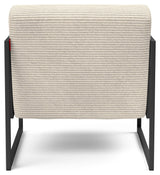 Vikko Lounge stol med armlener, Beige Bouclé 